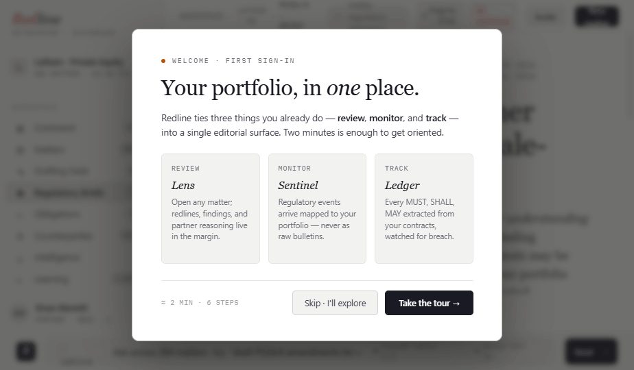 Redline Sentinel — regulatory briefs